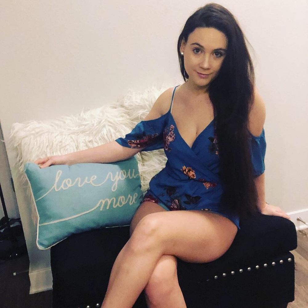 Blue floral romper💙
